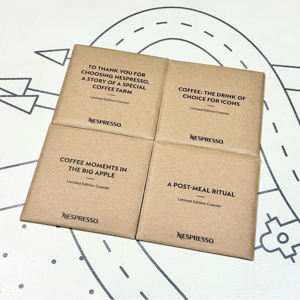 Nespresso Coffee Quote Coasters Set